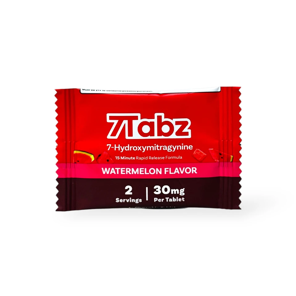 7Tabz 7-Hydroxymitragynine Extra Strength Kratom Tablets Watermelon 30mg - Image 2