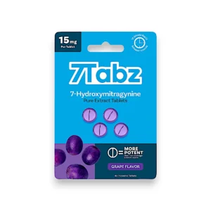 7Tabz 7-Hydroxymitragynine Kratom Extract Tablets Grape 15mg Per Tablet